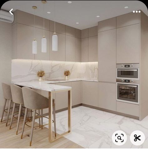 Neo Classic Kitchen, Modern Kitchen Cabinet Design, Kitchen Showroom, Kitchen Pantry Design, Modern Kitchen Interiors, Modern Kitchen Cabinets, Elegant Kitchens, Kitchen Design Decor, Classic Kitchens