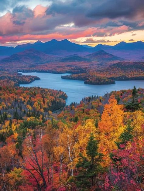 Beautiful Landscape Photography, Adirondack Mountains, Autumn Scenes, Autumn Scenery, Travel Places, Rock Painting Art, Fall Pictures, Beautiful Nature Wallpaper, Upstate New York