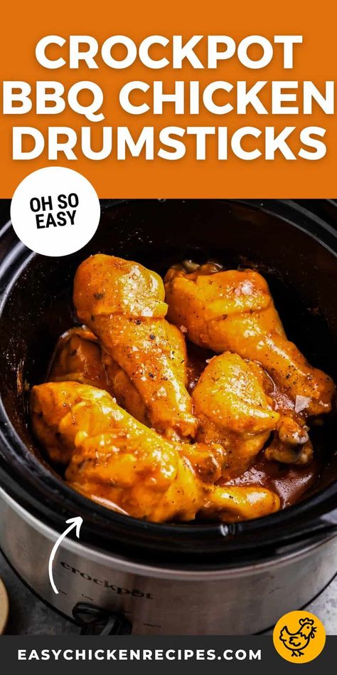 Crockpot BBQ Chicken Drumsticks Recipe - Easy Chicken Recipes Easy Homemade Bbq Sauce, Crockpot Bbq Chicken, Bbq Chicken Drumsticks, Bbq Sauce Homemade Easy, Slow Cooker Bbq Chicken, Homemade Bbq Sauce, Bbq Chicken Crockpot, Easy Sheet Pan Dinners, Favorite Breakfast Recipes