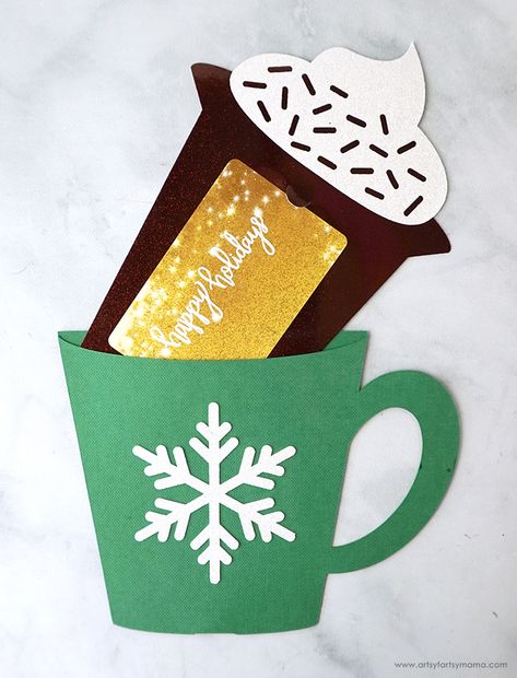 Cocoa Gift Card Holder + Free Cut File | artsy-fartsy mama