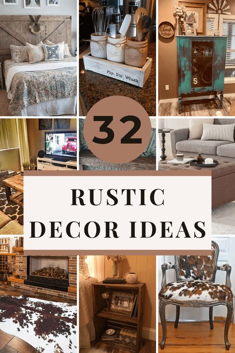 32 Easy Western Decor Ideas You Have to See! Western Decor Ideas, Western Living Room Decorating Ideas, Boho Western Living Room, Western Living Rooms, Western Decorations, Western Style Decor, Diy Western, Western Bathroom Decor, Rustic Bedside Table