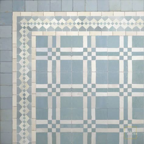 Tanger C 17-1-8 Cement Bathroom Floor, Kitchen Tile Mosaic, Cement Bathroom, Tiles For Home, Tile Mosaic, Flooring Inspiration, Moroccan Mosaic, Mosaic House, Tile Companies