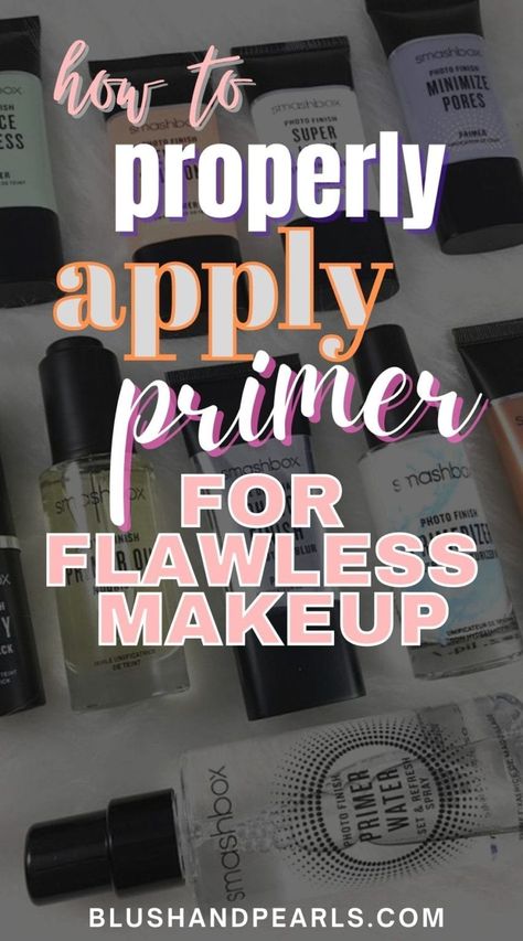 How To Apply Primer To Minimize Pores - Blush & Pearls Smash Box Foundation, Pore Filling Primer, Make Pores Smaller, Best Eye Primer, Best Face Primer, Elf Primer, Primer For Dry Skin, Best Makeup Primer, Pore Eraser