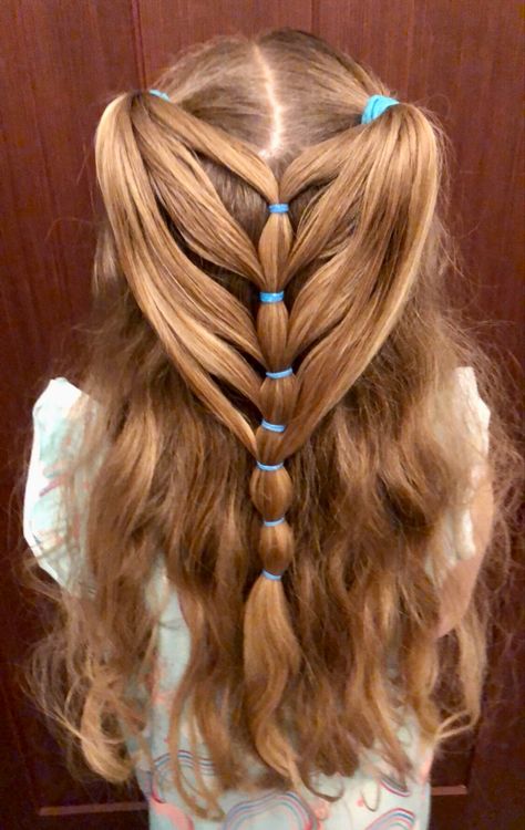 Kids Mermaid Hair, Mermaid Hairstyles For Kids, Toddler Hairstyles Girl Fine Hair, Girls Updo, Easy Little Girl Hairstyles, Bubble Braid, V Hair, Girl Hair Dos, Girls Hairstyles Easy