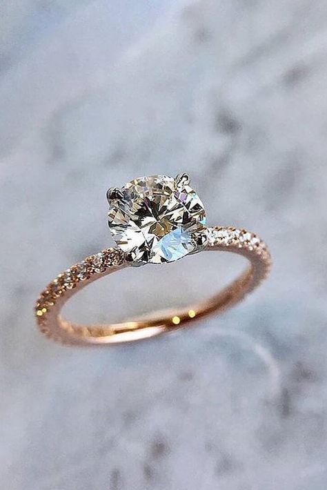 solitaire engagement rings rose gold engagement rings round engagement rings diamond engagement rings classic engagement ring Simple Engagement, Ring Inspiration, Most Popular Engagement Rings, Popular Engagement Rings, Future Engagement Rings, Round Engagement Rings, Wedding Rings Solitaire, Simple Engagement Rings, Rings Rings