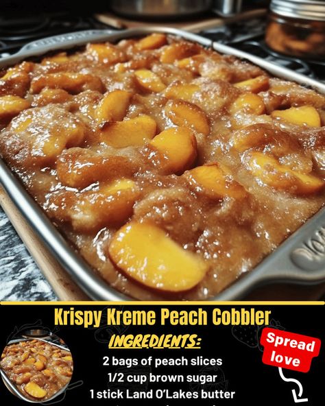 Krispy Kreme Peach Cobbler Beef Tips And Noodles, Donut Peach, Baked Meatloaf, Cheeseburger Meatloaf, Land O Lakes Butter, Crockpot Meatloaf, Mexican Casserole Recipe, Krispy Kreme Donuts, Chicken Parmesan Pasta