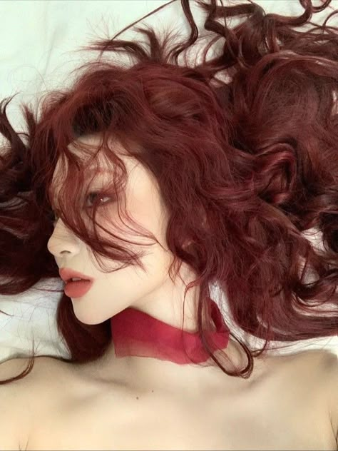 Hair Color Underneath, Red Hair Inspo, Wine Hair, Cherry Hair, Hair Color Chart, Dyed Hair Inspiration, Pretty Hair Color, Hair Tattoos, Brunette To Blonde