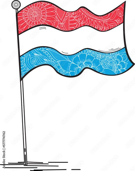 Design Drawing, Doodle Patterns, Luxembourg, Designs To Draw, Adobe Stock, Stock Vector, Doodles, Art Design, Flag