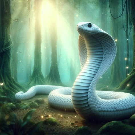 White Snake Fantasy Art, Snake Transformation, Dangerous Snakes, Female Samurai Art, Witchy Spells, Cobra Tattoo, Dragon Snake, Female Samurai, Snake Wallpaper