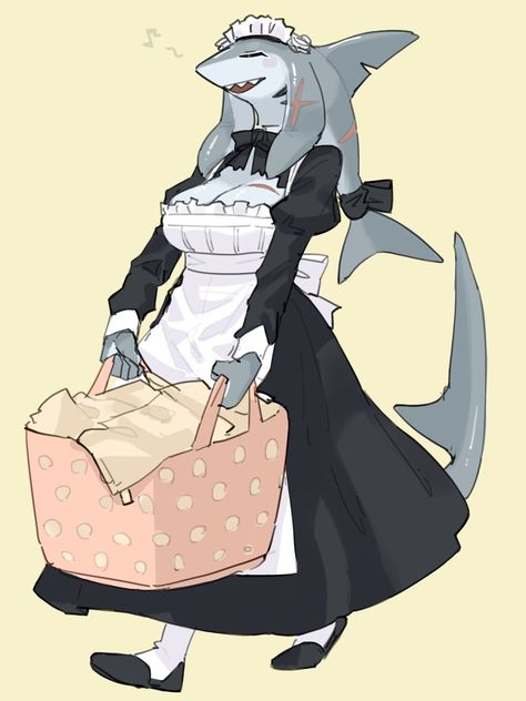 Cleaning Maid, Character Design Male, Cartoon Character Design, Know Your Meme, Monster Girl, Funny Anime Pics, Art Block, Cartoon Character, Character Design Inspiration