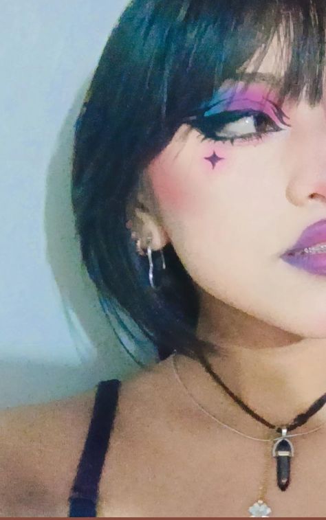 Bisexual Pride Makeup, Gay Makeup, Normal Makeup, Bold Eye Makeup, Cute Eye Makeup, Pride Makeup, Formal Makeup, Eye Makeup Pictures, Alternative Makeup