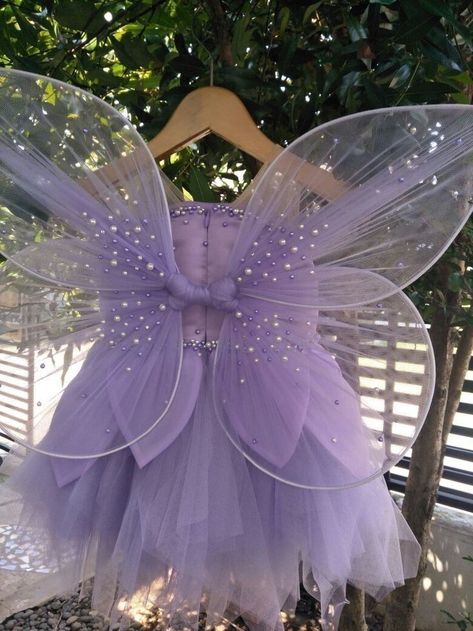 Purple Fairy Costume, Butterfly Themed Birthday Party, Obličejové Masky, Purple Flower Girls, Toddler Fancy Dress, Purple Flower Girl Dress, Purple Girls Dress, 2nd Birthday Outfit, Purple Tulle