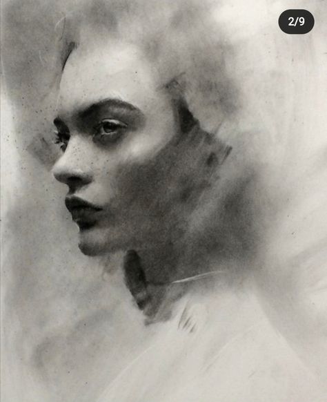 Casey Baugh, Art Charcoal, Charcoal Portraits, Charcoal Sketch, Charcoal Art, Portrait Sketches, Pencil Portrait, Charcoal Drawing, Drawing Videos