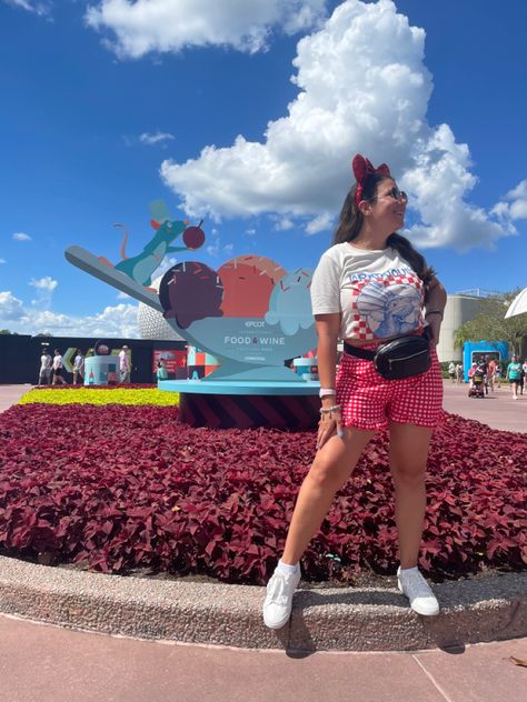 Epcot Food And Wine Festival Outfit, Food And Wine Festival Outfit, Wine Festival Outfit, Epcot Outfit, Festival Outfit Inspo, Food And Wine Festival, Epcot Food, Disney Outfit, Perfect Summer Outfit