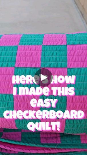 5.1K views · 883 reactions | Comment 'checkerboard' for the free piecing pattern and start creating your own cozy masterpiece!
Here's how I made this easy checkerboard quilt! Seriously, it's so much fun for any skill level—whether you're just starting out or have been quilting for years. 

 #QuiltLove #CheckerboardQuilt #QuiltingFun #ModernQuilting #QuiltersofInstagram #SewingCommunity #MinkyBackedQuilt #BeginnerQuilter #PieceNQuilt #nataliabonner | Natalia Bonner | Kacey Musgraves · Flower Child Checkered Quilt, Checkerboard Quilt, Retro Quilt, Kacey Musgraves, Checkerboard Pattern, 1k Views, Just Start, Flower Child, Modern Quilts