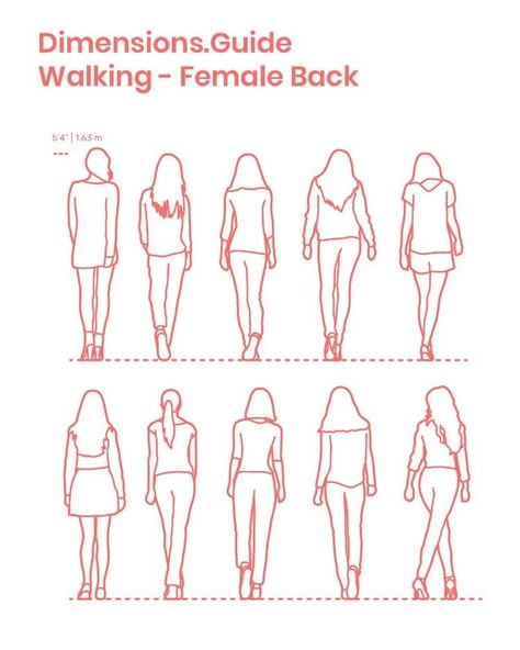 Person Walking From Behind Reference, People Walking Reference Photo, Back Of People Drawings, How To Draw People Walking, Drawing The Back Of A Person, Walking Behind Reference, Two People Walking Drawing, Casual Clothing Styles For Women, Walking From Behind Reference