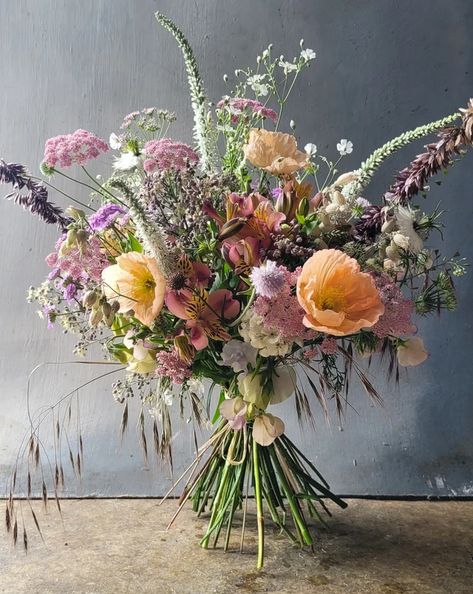 Bouquets June Bouquet, Meadow Bouquet, Iceland Poppies, Black Shed, Cow Parsley, Wildflower Bouquet, Pink Cow, Sympathy Flowers, Black Bridesmaid Dresses