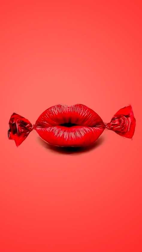 Lips Wallpaper, Images Pop Art, Lip Wallpaper, Candy Lips, Funny Iphone Wallpaper, Emoji Wallpaper, Cute Wallpaper For Phone, Lip Art, Screen Wallpaper