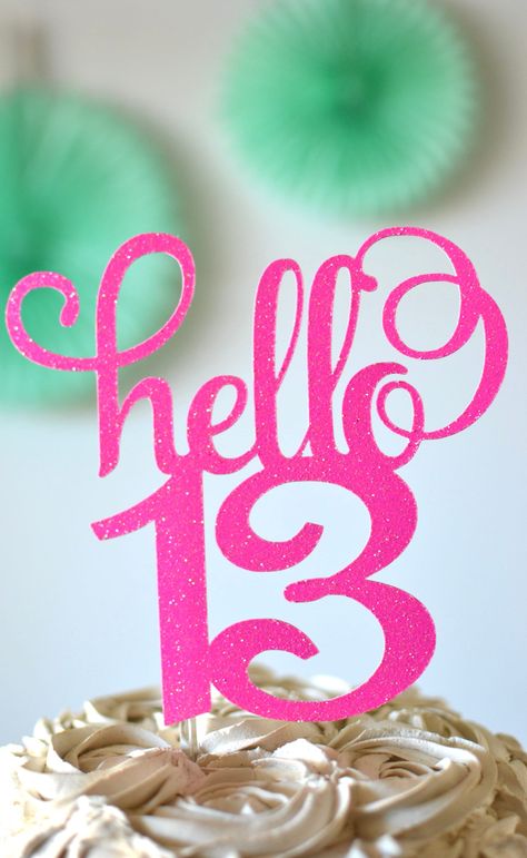 Excited to share this item from my #etsy shop: Glitter hello 13 Birthday Age Cake Topper, 13th birthday, thirteen birthday, official teenage birthday, 13 centerpiece, Gold Age, sparkly 13 Hello 13 Birthday, Birthday Disney Shirt, Thirteen Birthday, 13th Birthday Cake, Birthday 13, Teenage Birthday, Teen Cakes, 13 Birthday Cake, Thirteenth Birthday