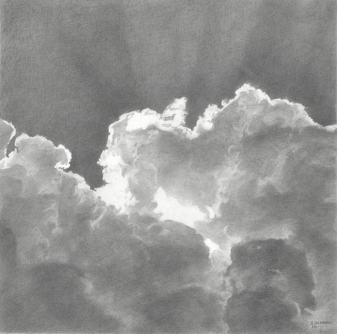 Sky Drawing - Calmness by Denis Chernov Easy Still Life Drawing, Sky Drawing, Male Figure Drawing, Drawing Course, Landscape Sketch, The Moon Is Beautiful, Paper Pencil, Cloud Art, Charcoal Art