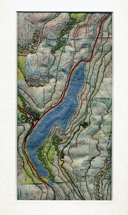 Map Quilts, Art Fibres Textiles, Map Quilt, Arte Folk, Landscape Quilts, Art Carte, Textile Fiber Art, Art Textile, Embroidery Inspiration