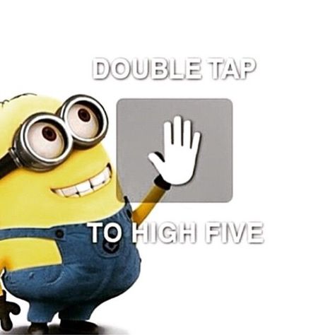 Double Tap To High Five Pictures, Photos, and Images for Facebook, Tumblr, Pinterest, and Twitter Double Tap Instagram, Funny Quotes Humor, Pe Class, Minions Wallpaper, Health Pictures, Instagram Graphics, Quotes Humor, Rainbow Cupcakes, Quotes Instagram