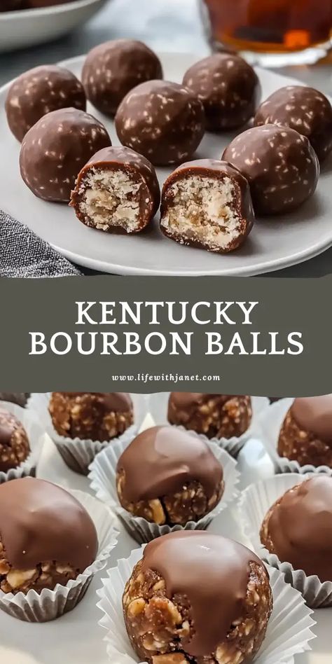 My Kentucky friend makes these balls every Christmas and they are hands down the best! Easy Bourbon Balls Recipe, Southern Holiday Desserts, Southern Living Bourbon Balls, Southern Deserts Recipes, Bourbon Balls Southern Living, Holiday Desserts Christmas Elegant, Easy Bourbon Balls, Kentucky Bourbon Balls, Bourbon Balls Kentucky