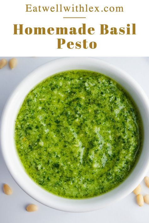 🌱 Elevate your pasta game with this homemade basil pesto that’s so good, you’ll want to put it on everything! 😍 We’re sharing the most tasty and vibrant pesto recipe – your taste buds won’t know what hit them! 🍝 #BasilPesto #HomemadePesto Pesto Genovese Recipe, Homemade Basil Pesto, Fresh Basil Pesto, Homemade Pesto Recipe, Homemade Pesto Sauce, Sauce Pesto, Basil Pesto Recipes, How To Make Pesto, Italian Chef