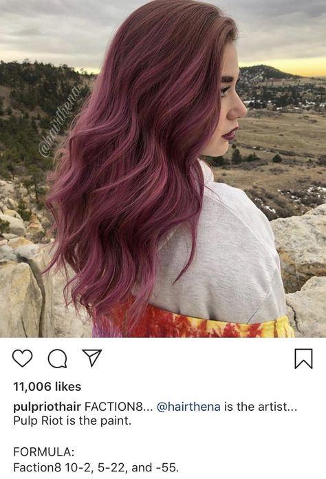 Dusty Violet Rose Hair, Smokey Mauve Hair Color, Chocolate Lilac Hair, Mauve Hair Color, Aesthetic Surgeon, Hair Color For Morena, Pink Ombre Hair, Pulp Riot Hair Color, Plum Hair