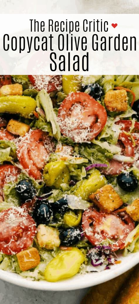 Copycat Olive Garden Salad is one of my all time favorite restaurant salads everAnd now you can have this bright zingy incredible salad at home Copycat Olive Garden Salad, Restaurant Salads, Olive Garden Salad Recipe, Garden Salad Recipe, Salad At Home, Olive Garden Salad Dressing, Olive Garden Salad, Copycat Olive Garden, Copykat Recipes