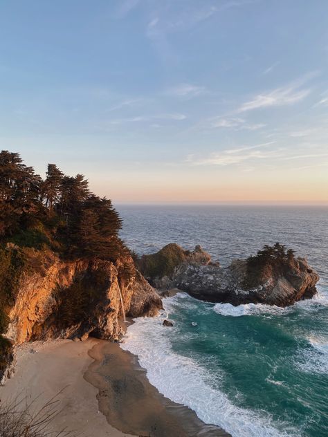 Ocean With Mountains, Mountain Beach Aesthetic, Beach Mountain Aesthetic, Big Sur Aesthetic, Coastline Aesthetic, Tofino Elopement, Beach With Mountains, Beach And Mountains, Coastal Mountains