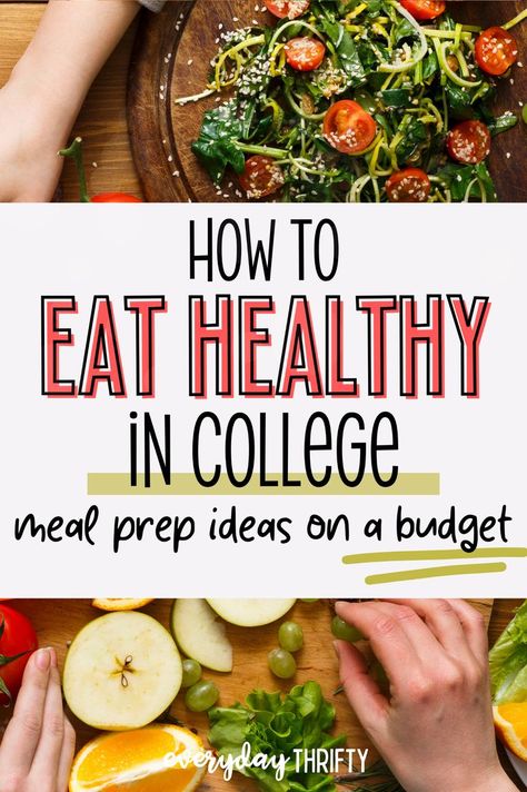 Stay on budget with this healthy college grocery list! This post highlights ways to stock up on cheap food, plan a budget grocery list, and stick to a practical college meal plan. Perfect for students managing a tight budget while creating frugal meals. These tips make grocery shopping affordable and effective for college life! Healthy Grocery Shopping On A Budget, Healthy Eating Grocery List Budget, Grocery Staples List Budget, Simple Healthy Grocery List, Easy Healthy Grocery List, Cheap Healthy Grocery List, Groceries For One, Healthy College Grocery List, Lazy Mom Dinners