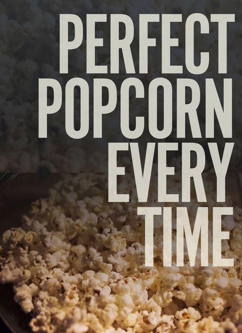 In the snack world, popcorn reigns supreme. As long as it's still crunchy, I'll eat just about every form of burst corn kernel—air popped, microwaved, butter/cheese/caramel split into a holiday tin, warmed under a heat lamp at the movie theater concession Stovetop Popcorn Recipes, Stovetop Popcorn, Perfect Popcorn, White Popcorn, Popcorn Bowl, Butter Cheese, Popcorn Recipes, Corn Kernel, Pablo Neruda