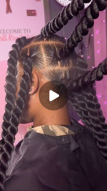 Quick Black Hairstyles, Quick Braid Styles, Easy Braid Styles, Bantu Knot Hairstyles, Jumbo Twists, Quick Braids, Two Braid Hairstyles, Big Box Braids Hairstyles, Jumbo Box Braids