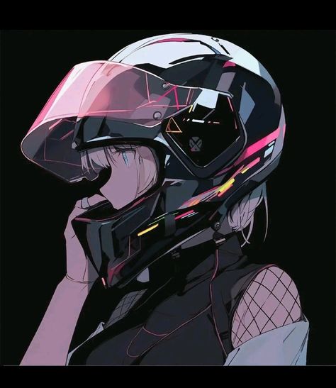 Anime Motorcycle, Motorcycle Drawing, Girl Film, Night Biking, Biker Aesthetic, Star Wars Characters Pictures, Biker Love, 1080p Anime Wallpaper, Biker Art