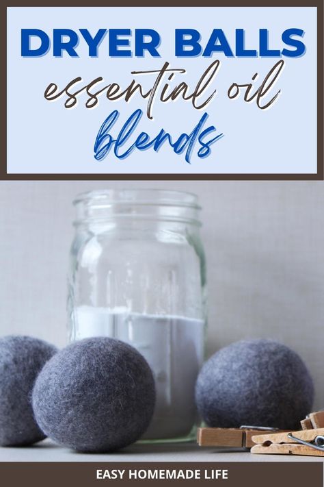 Laundry Balls Essential Oils, Diy Dryer Ball Spray, Dryer Ball Essential Oil Blends, Dryer Balls Essential Oils, Dryer Ball Spray, Homemade Dryer Balls, Diy Dryer Balls, Homemade Dryer Sheets, Essential Oils For Laundry