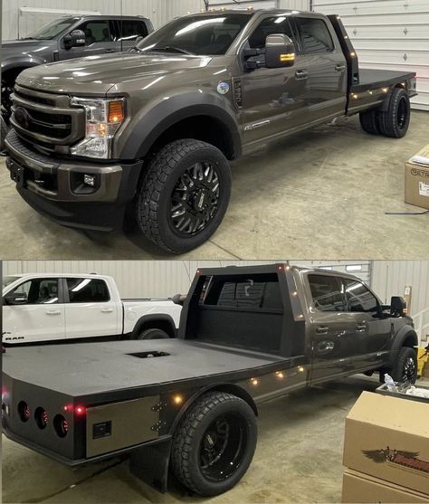 Dually Flatbed Ideas, Custom Truck Flatbeds, Flat Bed Truck, Flatbed Truck Beds, Custom Flatbed, Welding Trucks, Custom Truck Beds, Ford F450, Flatbed Truck