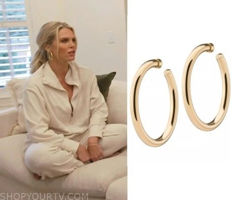 Southern Charm: Season 9 Episode 7 Madison's Gold Hoop Earrings Southern Charm, Gold Hoop, Gold Hoop Earrings, Fashion Looks, Hoop Earrings, Tv, Gold, Clothes