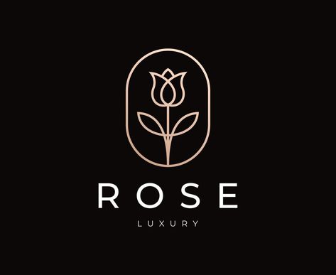 Rose Logo Design, Logo Tim, Real Perfume, Nature Feminine, Yellow Branding, Hair Accessories Packaging, Luxury Beauty Salon, Logo Skincare, Ar Logo