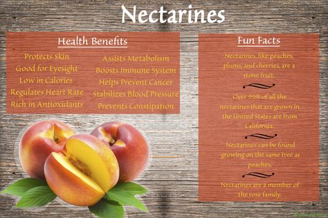 Health Benefits / #Nectarines #ProduceMonkey How To Can Nectarines, Nectarine Health Benefits, Nectarine Benefits, Recipes For Nectarines, Nectarines Benefits, Cooked Nectarines, Nectarine Fruit, Fruit Benefits, Health Nut