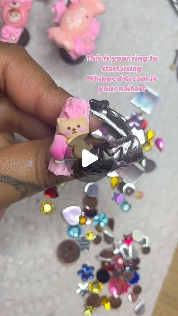 ur angels sent me 🎀✨🪽 on Instagram: "🍦Wanna know what’s this whipped cream? 😋

It’s called whipped cream glue or simulation cream glue and it’s usually used for making fake cakes and phone cases 
But I had to try it on nails, and I loved the results 😭💖 it just came out so cute 

You can get these on Amazon or Temu 🔎 just look up “Whipped Cream Glue” and you got it 

Tag me in your creations pleaaaase I’ll love to see 🌹
.
.
.
.
#whippedcream #creamglue #kawaiinails #nailtutorials #nailart #naildesign #nailinspiration" Fake Cakes, Cream Glue, Fake Cake, Kawaii Nails, Nail Tutorials, Got It, Send Me, Try It, Whipped Cream