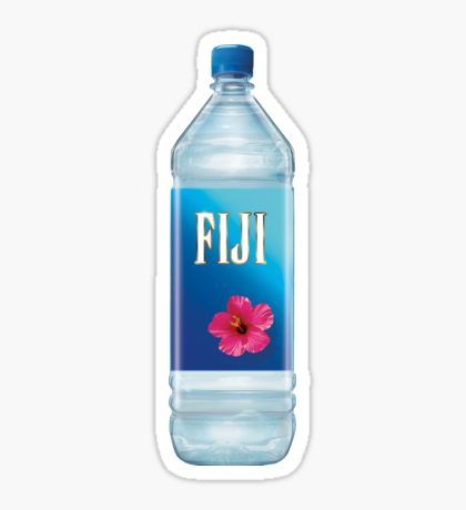 FIJI WATER - AESTHETIC - VAPORWAVE Sticker Vaporwave Stickers, Water Sticker, Stickers Cool, Iphone Stickers, Preppy Stickers, Homemade Stickers, Drink Stickers, Red Bubble Stickers, Bubble Stickers