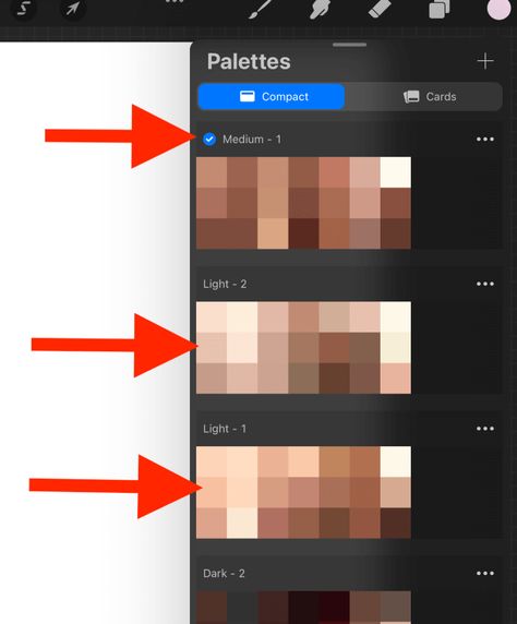 31 Free Procreate Color Palettes (How to Use Them) Procreate Skin Color Palette, Colour Palette Procreate Free, Procreate Color Palette Skin, Skin Color Procreate, Procreate Color Palette Free Download, Procreate Pallets Free, Color Palette Procreate Free, How To Color Procreate, Procreate Skin Palette