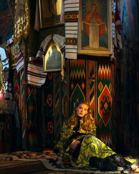 Ukrainian Mythology, Julie Pelipas, Elizaveta Porodina, Vogue Ukraine, Slavic Folklore, Photo Prompts, Vogue Editorial, Dance Movies, Folk Design