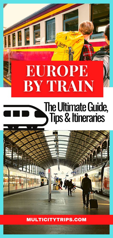 Europe by train is a great way to explore multiple destinations within Europe. If you are looking for some travel by train itinerary inspirations, a guide, or some Europe travel tips you can use for your next trip to Europe then check out our article about Europe by train. This is an ultimate guide, full of Europe travel tips as well as sample Europe by Train itineraries you can use if you are planning to travel in Europe by train. Euro Train Travel, Europe By Train Itinerary, European Train, Europe By Train, Travel By Train, Europe Train Travel, Europe Train, Rome Itinerary, Travel In Europe