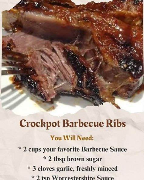 Ina Garten 🍜🍛🎂 | Crockpot Barbecue Ribs Crockpot Bbq Ribs, Crockpot Barbecue, Slow Cooker Barbecue Ribs, Barbecue Ribs Recipe, Crockpot Ribs, Jalapeno Dip, Slow Cooker Ribs, Barbecue Ribs, Healthy Slow Cooker