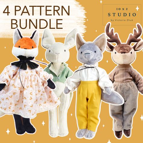 Animal Sewing Patterns, Plushie Patterns, Sewing Stuffed Animals, Plush Pattern, Learn To Sew, Sewing Patterns Free, Stuffed Animal Patterns, Sewing Inspiration, Craft Fairs