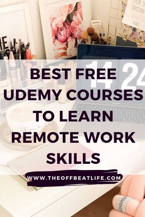 Want to start working online but have no existing remote skills? Here are the top free Udemy classes that can help you learn online skills ASAP. #remotework #udemy #freecourses #onlineclasses #freeonlineclasses #onlinework #onlinejobs #remoteskills #udemycourses #freeudemycourses #freeudemyclasses Free College Courses Online, Free College Courses, Web Scraping, Working Online, Free Online Classes, Work Skills, Udemy Courses, Money Making Jobs, Instructional Design