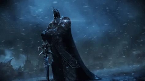 Arthas Menethil, King Gif, Black Cat Anime, Lich King, Funny Morning Pictures, Warcraft Art, Moving Wallpapers, Dragon Rpg, King Art