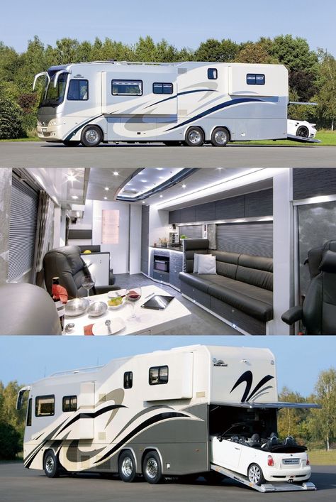 Luxury Rv Living, Luxury Campers, Old School Bus, Luxury Motorhomes, Luxury Van, Luxury Rv, Cool Tree Houses, Luxury Bus, Campervan Life